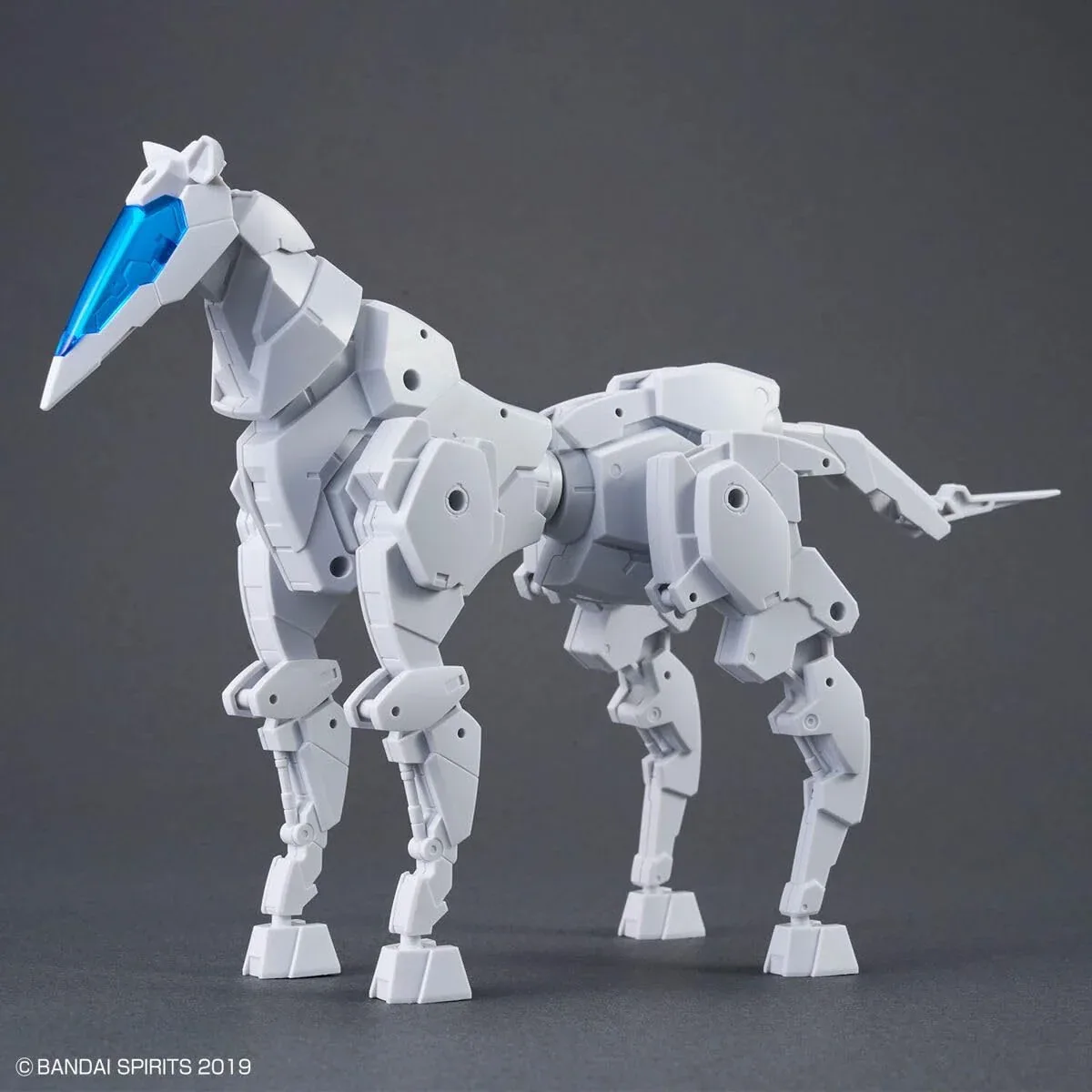 Bandai 30mm 1/144 Extended Armament Vehicle Horse Mech White Model Kit - Image 2