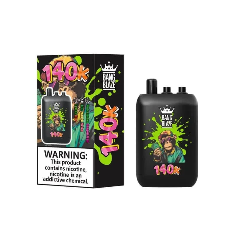 Bang Blaze 140k Puffs 140000 Disposable Vape – 550mAh Mesh Coil Rechargeable 3 Flavors