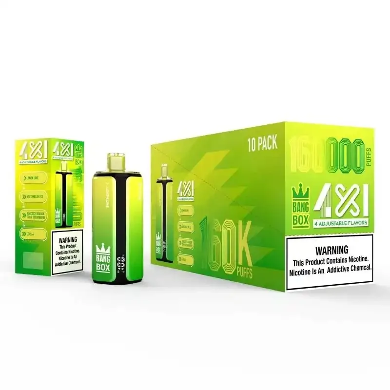 BANG BOX 160000 Puffs 160k 4-In-1 Rechargeable Disposable Vape 80mL Pre-Filled E-Liquid | 10 Flavors