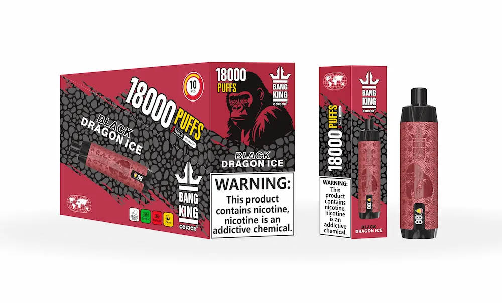 Bang King Crown Bar 18000 Puffs With Screen Leather Disposable Vape Pen 18k Puff - Image 2