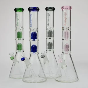 Blueberry 15" Dual Tree Percolator Beaker Bong