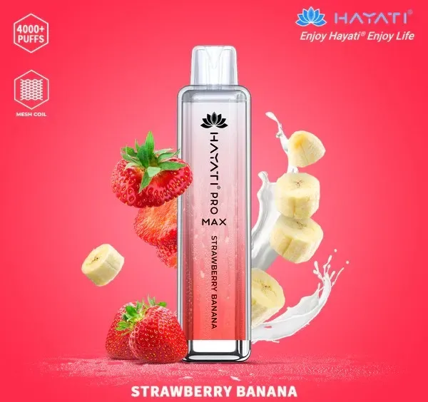 Crystal Pro Max 4000 Strawberry Banana Disposable Box of 10 – £71.99