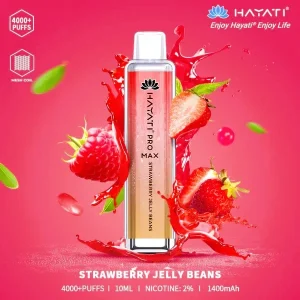 Crystal Pro Max 4000 Strawberry Jelly Beans Disposable Box of 10 – £71.99