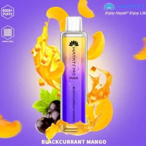 Crystal Pro Max Blackcurrant Mango 4000 Disposable Box of 10 – £71.99