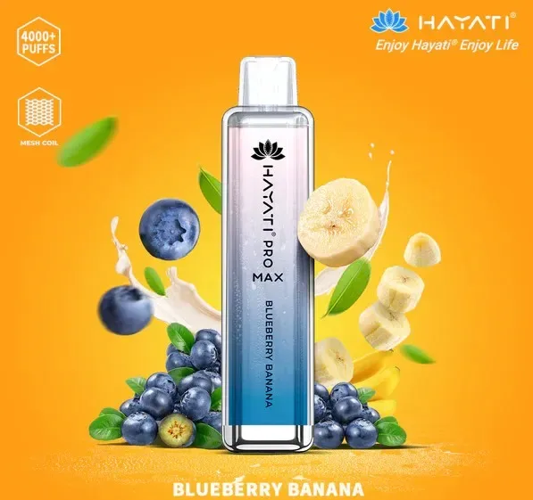 Crystal Pro Max Blueberry Banana 4000 Disposable Box of 10 – £71.99