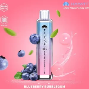 Crystal Pro Max Blueberry Bubblegum 4000 Disposable Box of 10 – £71.99