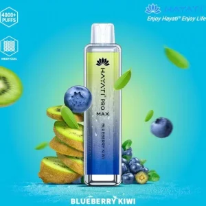 Crystal Pro Max Blueberry Kiwi 4000 Disposable Box of 10 – £71.99