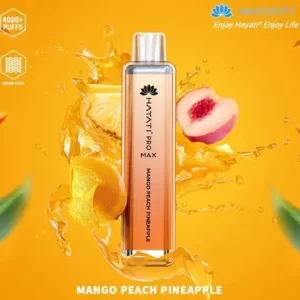Crystal Pro Max Mango Peach Pineapple 4000 Disposable Box of 10 – £71.99