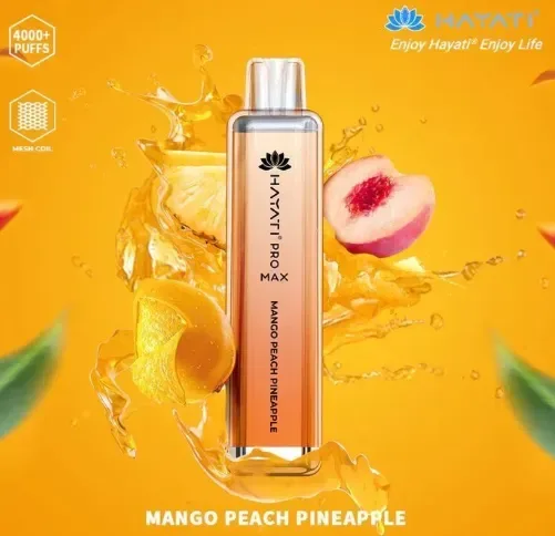 Crystal Pro Max Mango Peach Pineapple 4000 Disposable Box of 10 – £71.99