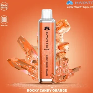 Crystal Pro Max Rocky Candy Orange 4000 Disposable Box of 10 – £71.99