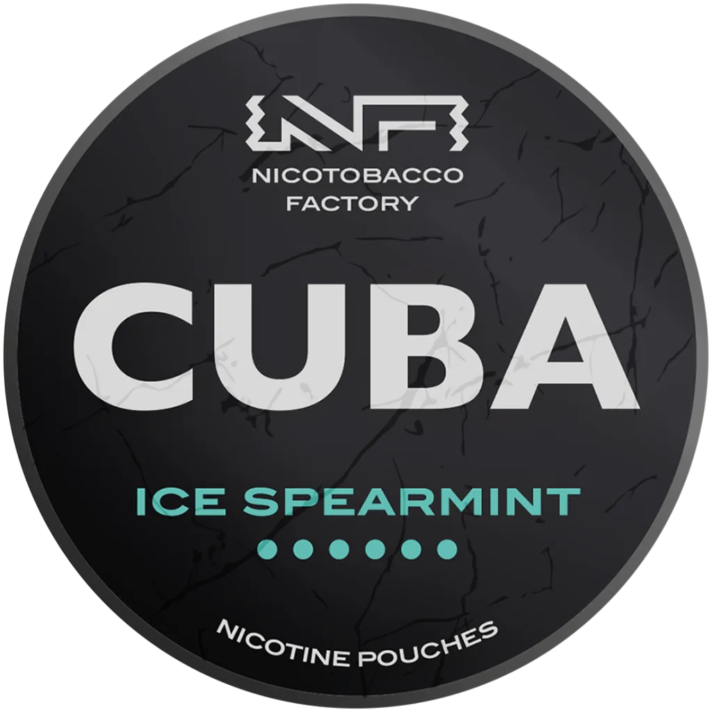 Cuba Black Line Ice Spearmint Nicotine Pouches 43mg (5 Pack)