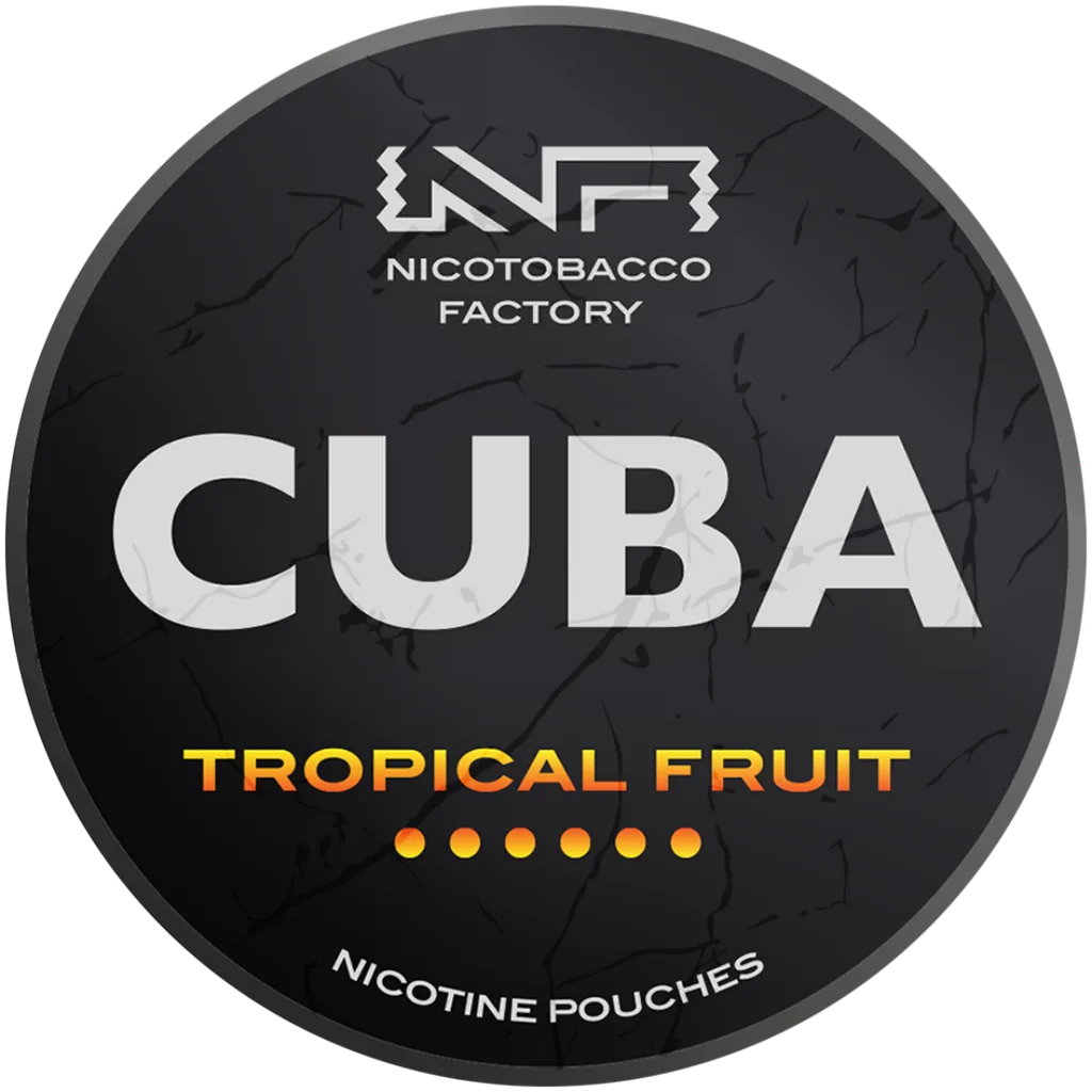 Cuba Black Line Tropical Fruit Nicotine Pouches 43mg (5 Pack)