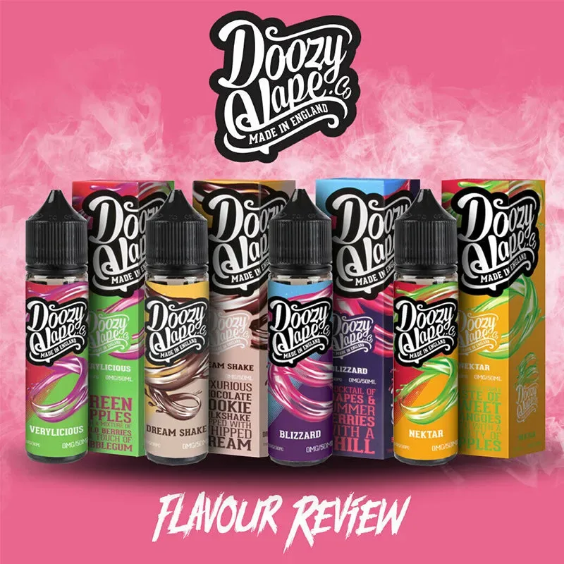 Doozy Vape Co Premium E-Liquid Vape Juice 70/30 VG/PG – Made in UK