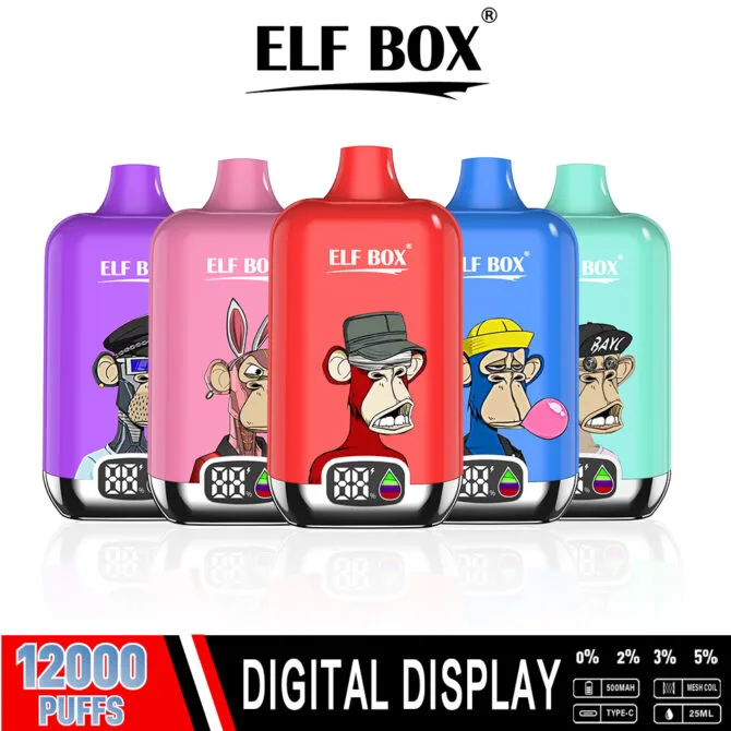 ELF Box Digital 12000 Puffs Disposable Vape