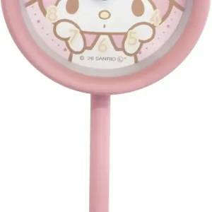 Field Work My Melody Sanrio Analog Pink Alarm Clock, 10.7 cm Tall