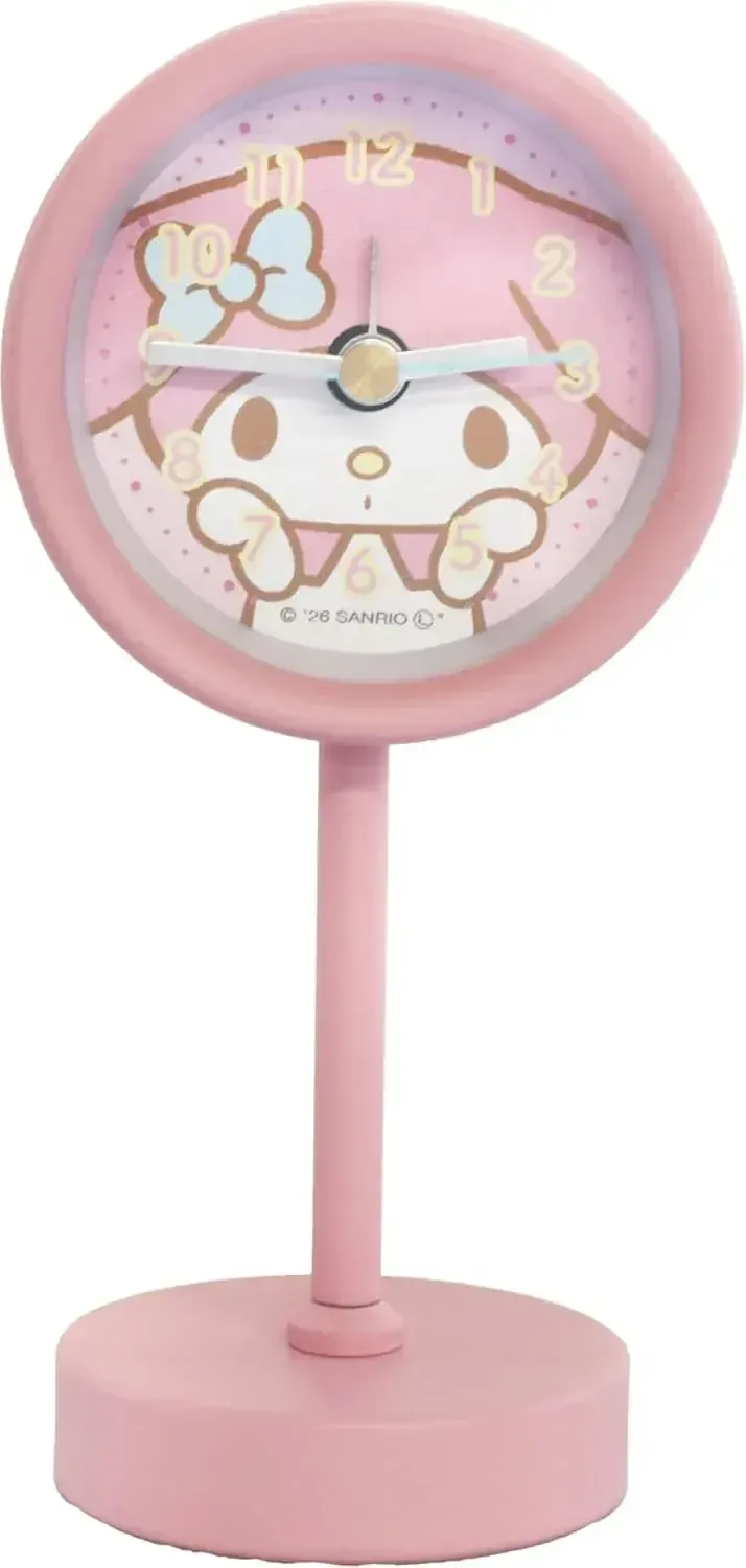 Field Work My Melody Sanrio Analog Pink Alarm Clock, 10.7 cm Tall