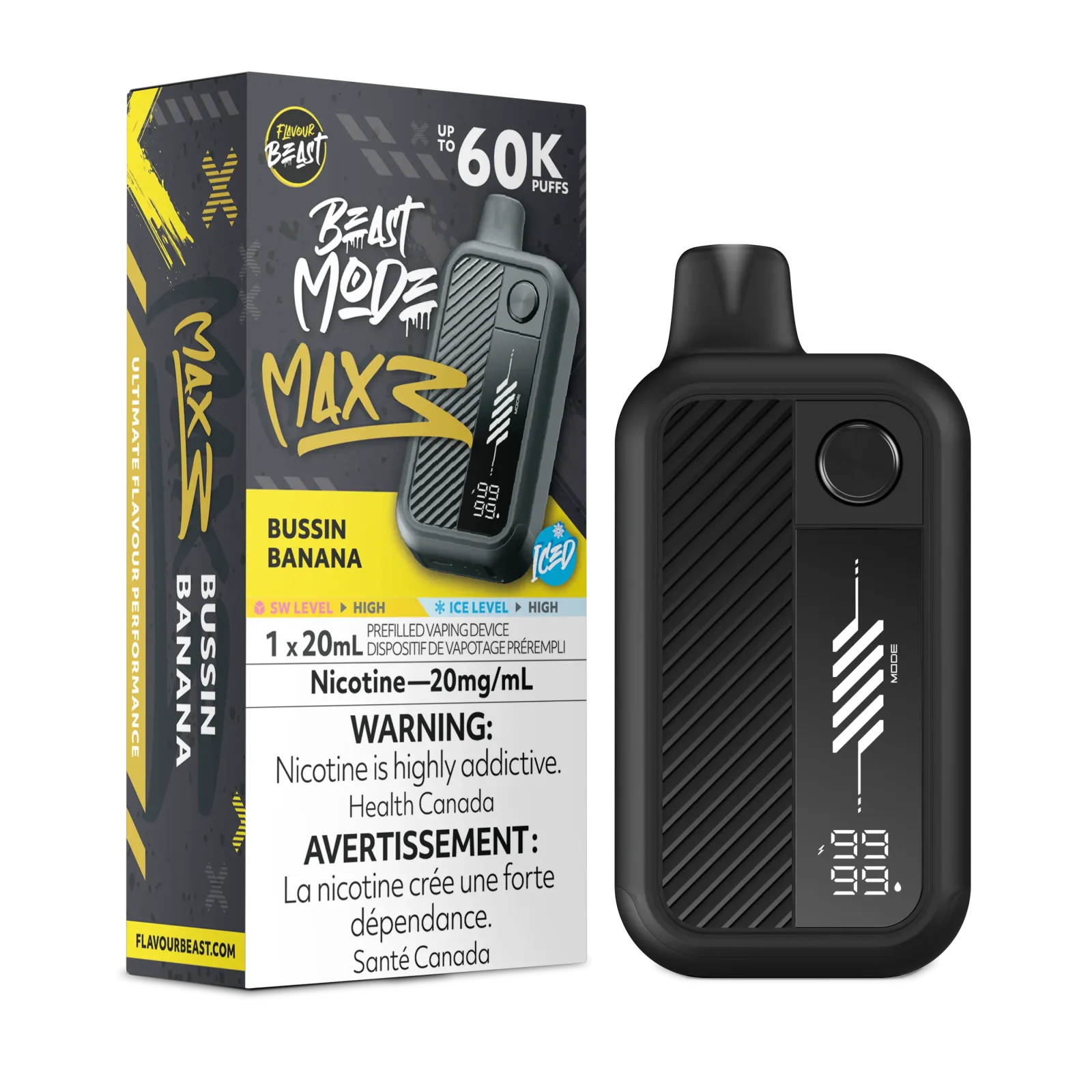 Flavour Beast Mode MAX 3 Disposable Vape 20mL - Image 2