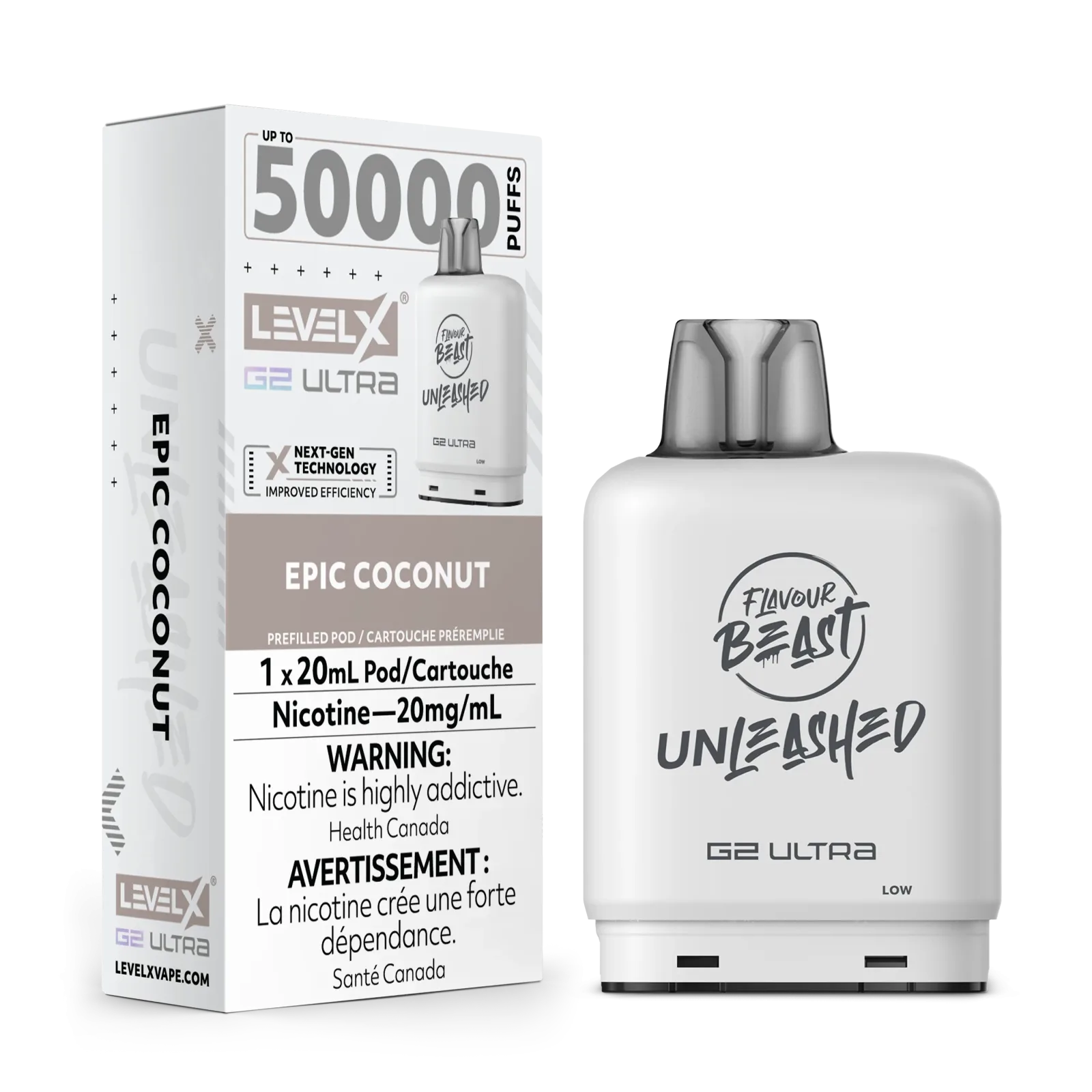 Flavour Beast Unleashed Level X G2 Ultra Replacement Pod 20mL - Image 2