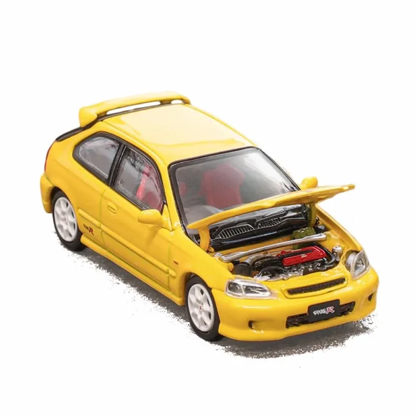 Focal Horizon Fh X Model One 1/64 Honda Civic Type-R Ek9 Phoenix Yellow Model - Image 2
