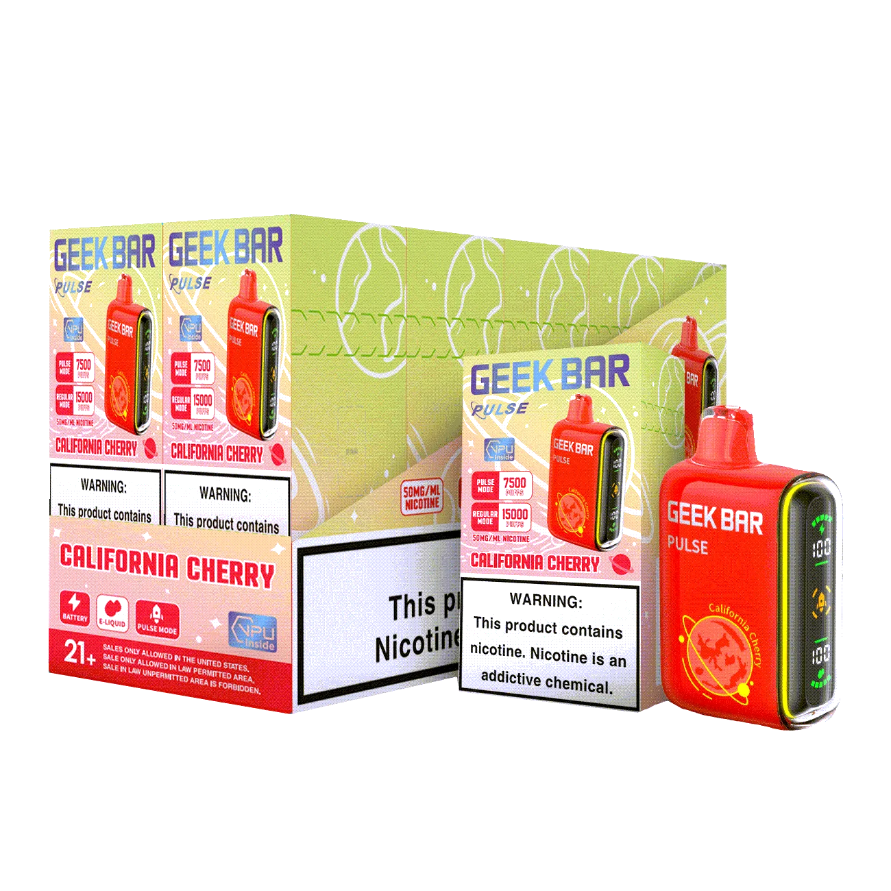 Geek Bar Pulse 15000 Puffs Disposable Vape Device - 3PK