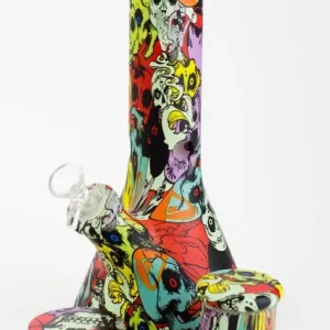 Genie 12" S2-Graphic 9mm glass beaker bong gift set