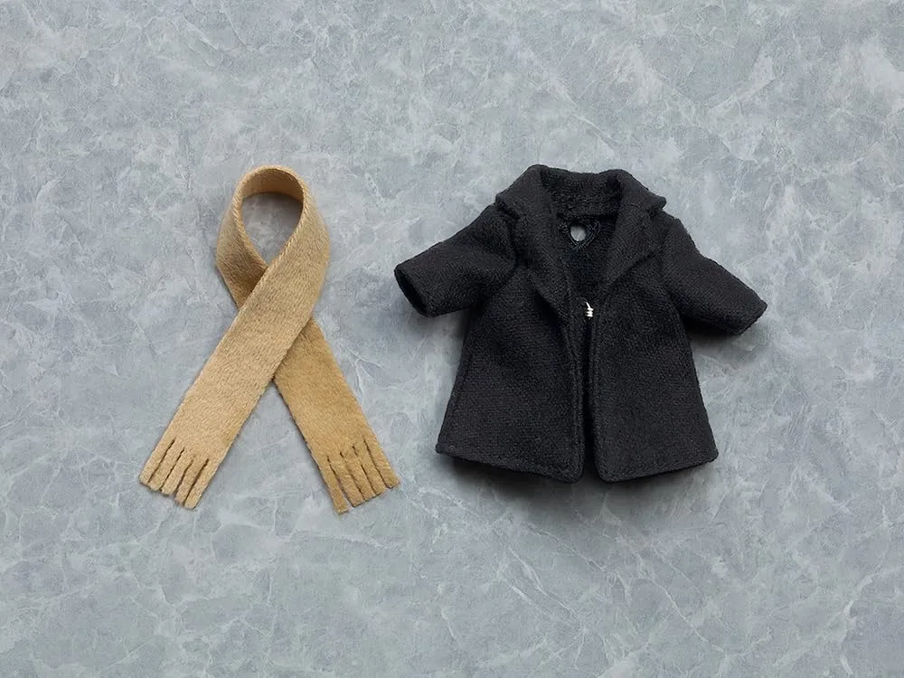 Good Smile Company Nendoroid Doll Coat and Scarf Black Japan Official Version - Image 2