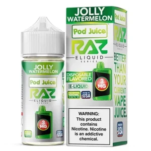 Jolly Watermelon - 6mg - Pod Juice x Raz - 100mL