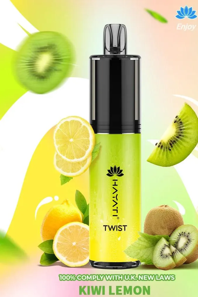 Kiwi Lemon Hayati Twist 5000 Puffs Vape Bar