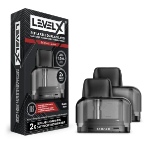 Level X Refillable Dual Coil Pod 5.5mL (2 Pack)