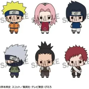 MegaHouse Chocorin Collection Naruto Figure 6-Pack with Pedestals