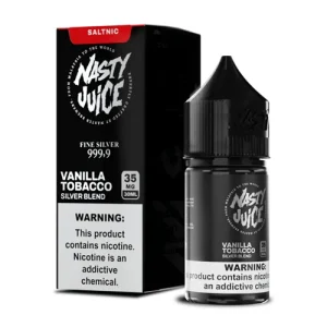 Nasty Salt Silver Blend Vanilla Tobacco 30mL