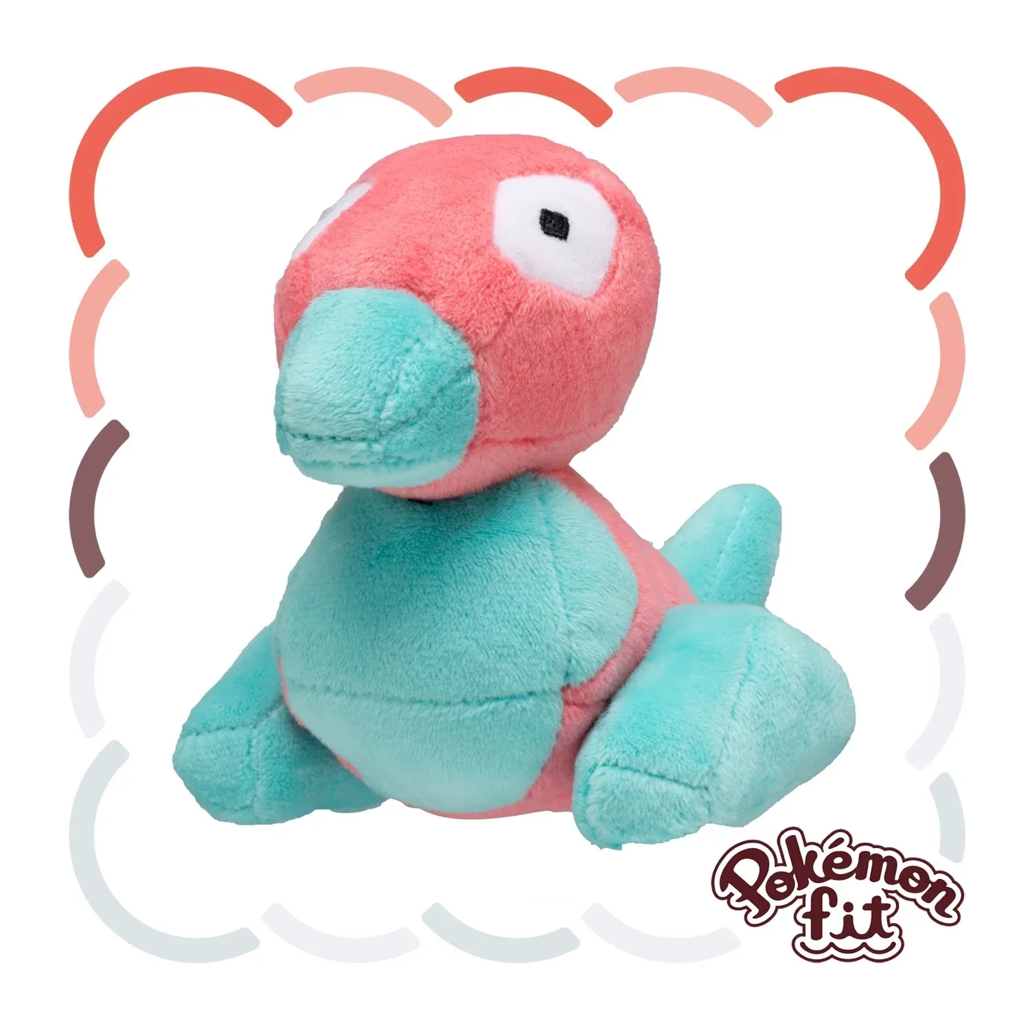 Official Pokemon Porygon Plush Fit Series Stuffed Toy - Image 2