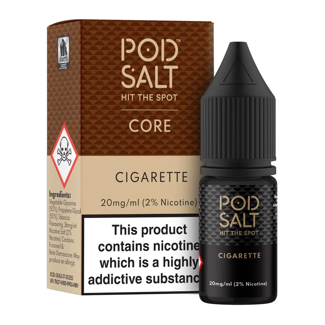 Pod Salt Cigarette 10ml Nicotine Salt E-Liquid