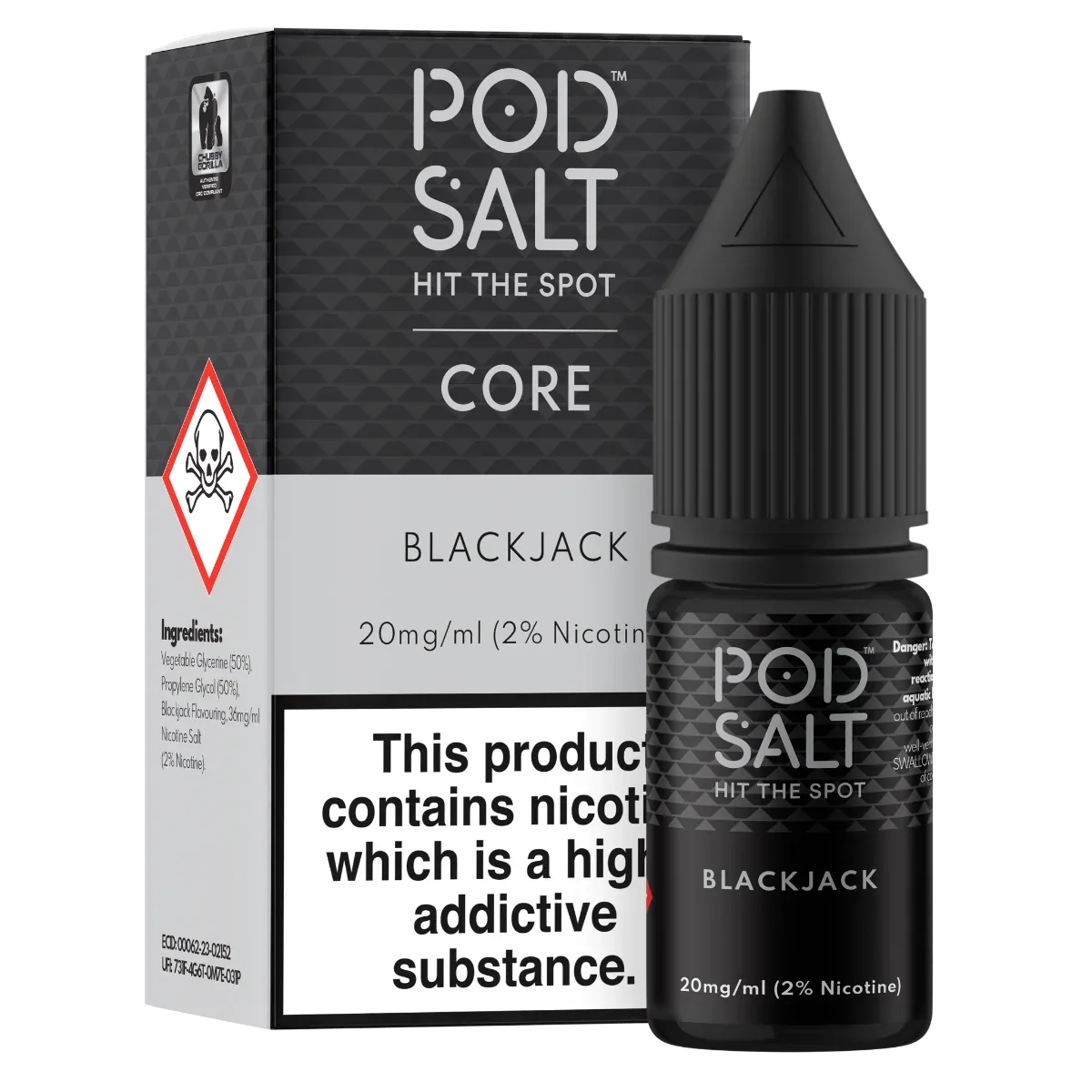 Pod Salt Core Blackjack 10ml Nicotine Salt E-Liquid