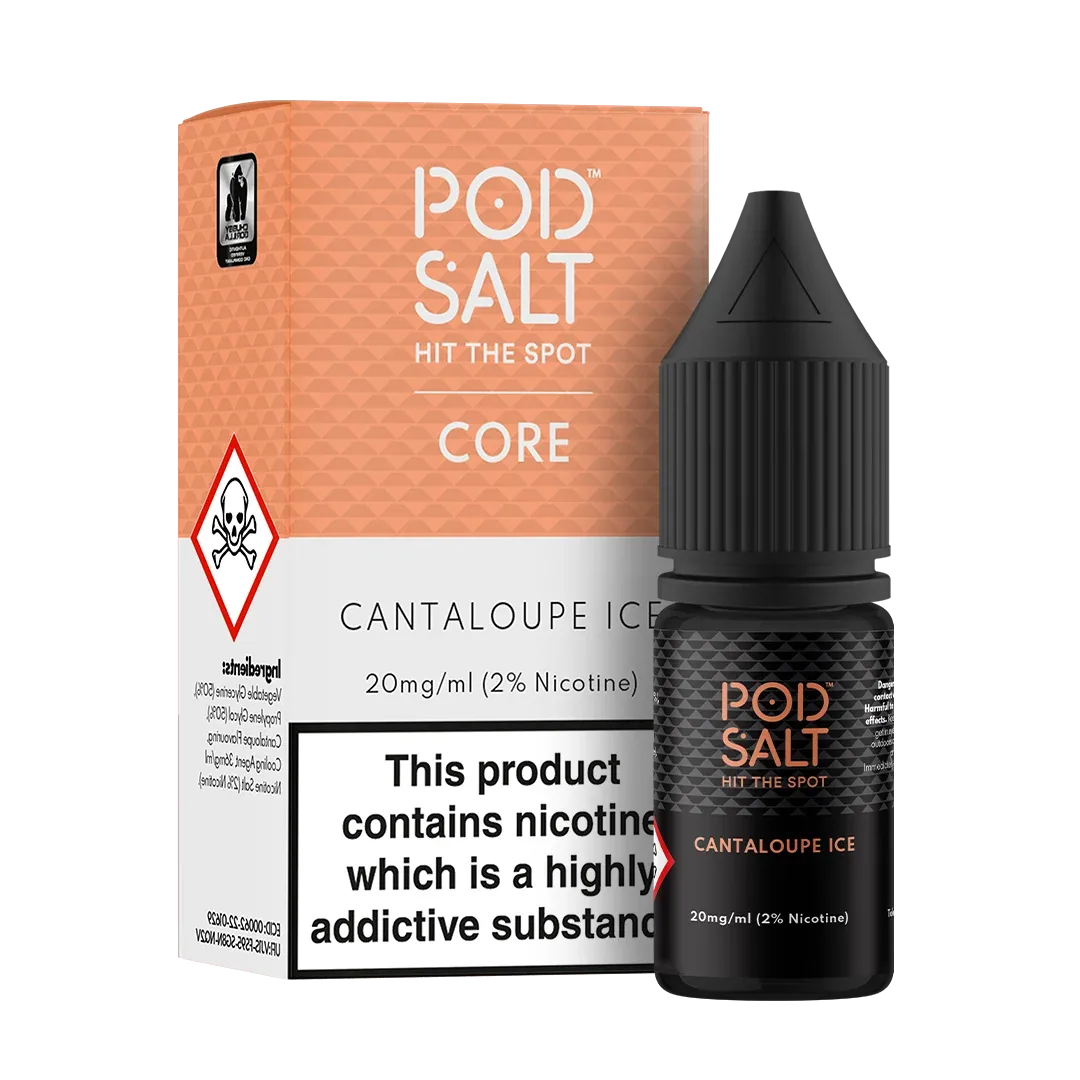 Pod Salt Core Cantaloupe Ice 10ml Nicotine Salt E-Liquid