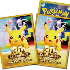 Pokemon 30th Celebration Premium Gloss Deck Sleeves 64 Pieces
