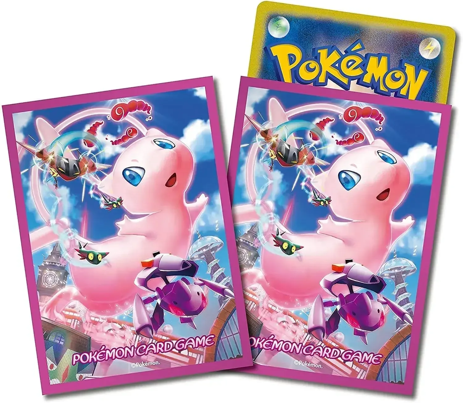 Pokemon Card Game Deck Shield Dimax Mew 64 Sleeves Set Japan - Image 2