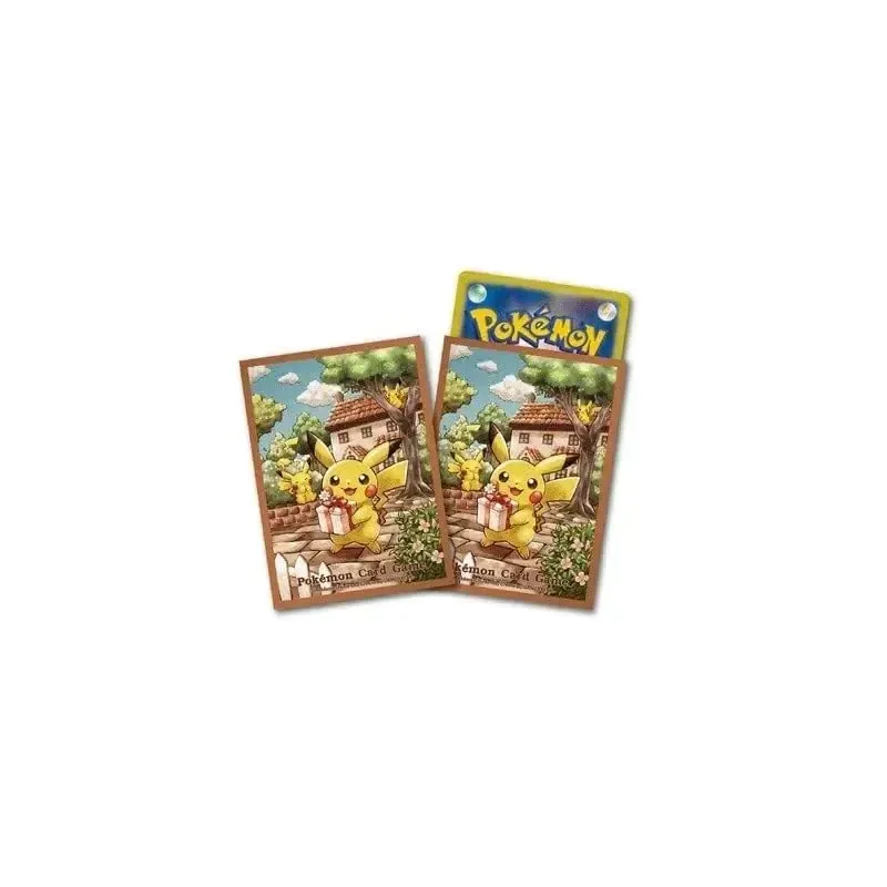 Pokemon Pikachu Gift Card Sleeves 64ct Trading Deck Shields - Image 2