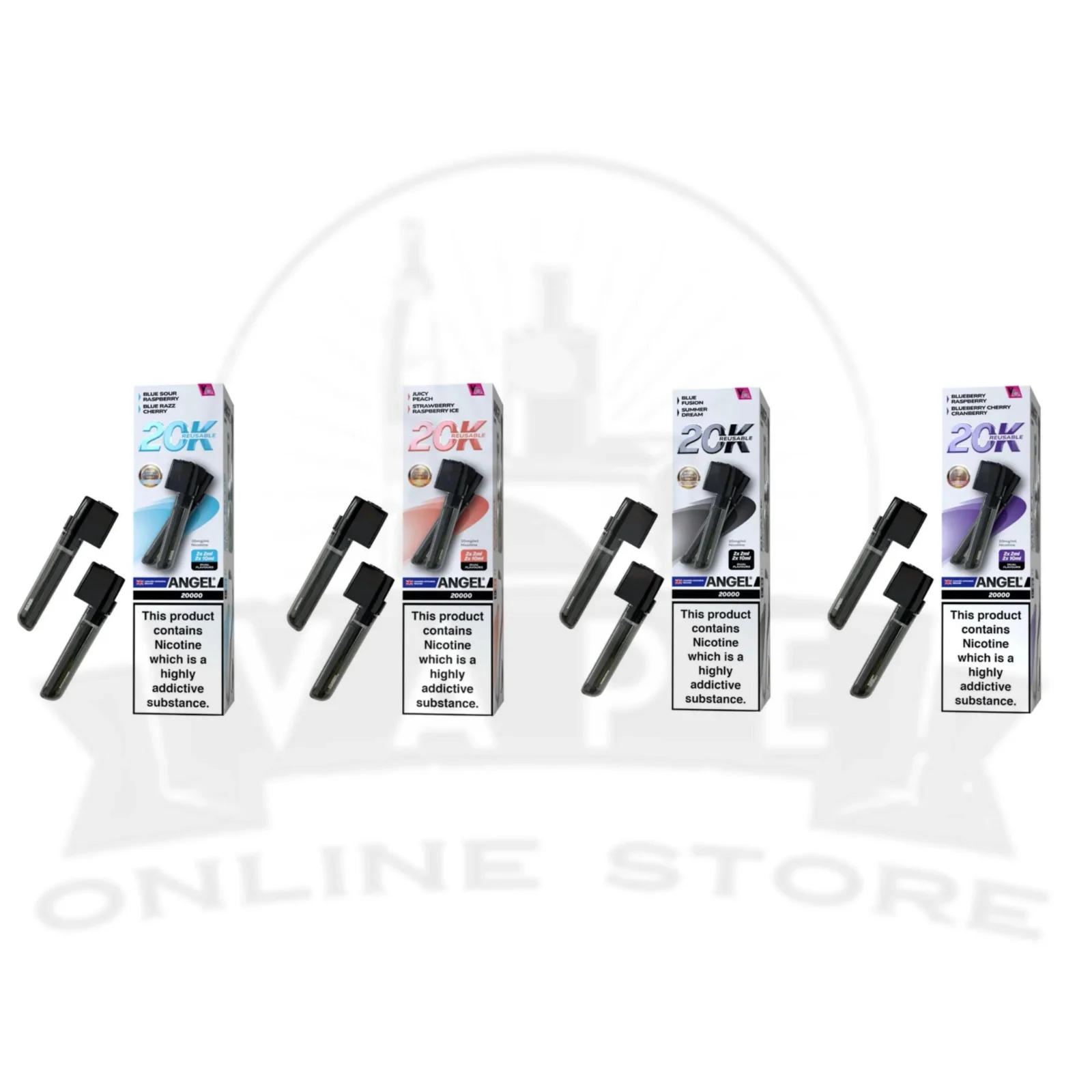 Vapes Bars Angel 20000 Prefilled Vape Pods | Instock