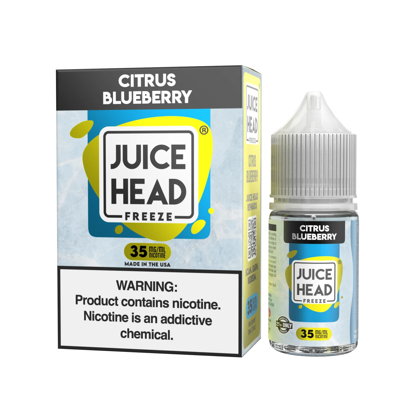 Juice Head Freeze Salt Citrus Blueberry eJuice