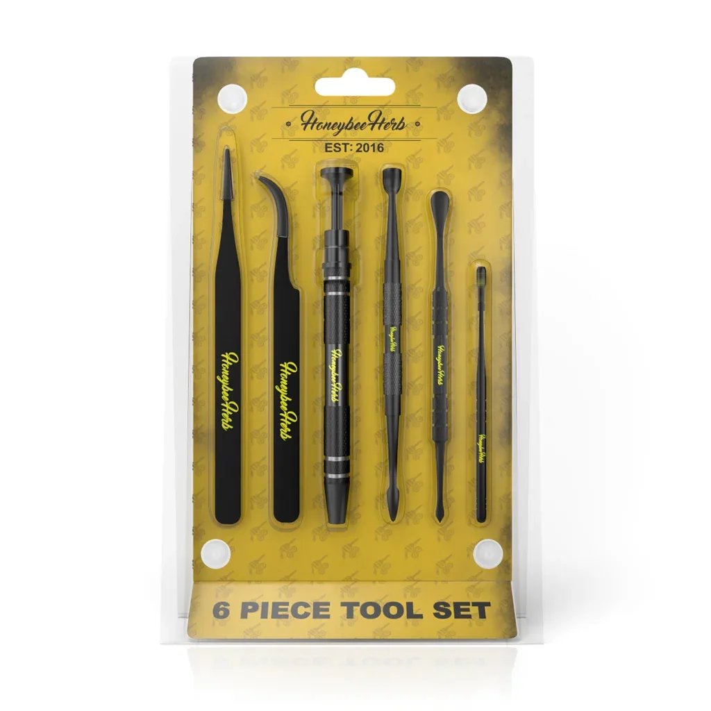Honeybee Herb Dab Tool Set 6pcs