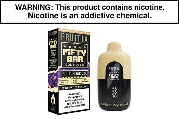FRUITIA X FIFTY BAR 20K DISPOSABLE VAPE – 20,000 PUFFS - Image 2