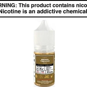 LIGHT CLASSIC BROWN TOBACCO BY GLAS BASIX NIC SALTS 30ML