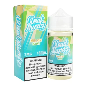 Iced Kiwi Melon 100ml Synthetic Nic Vape Juice - Cloud Nurdz - 3MG