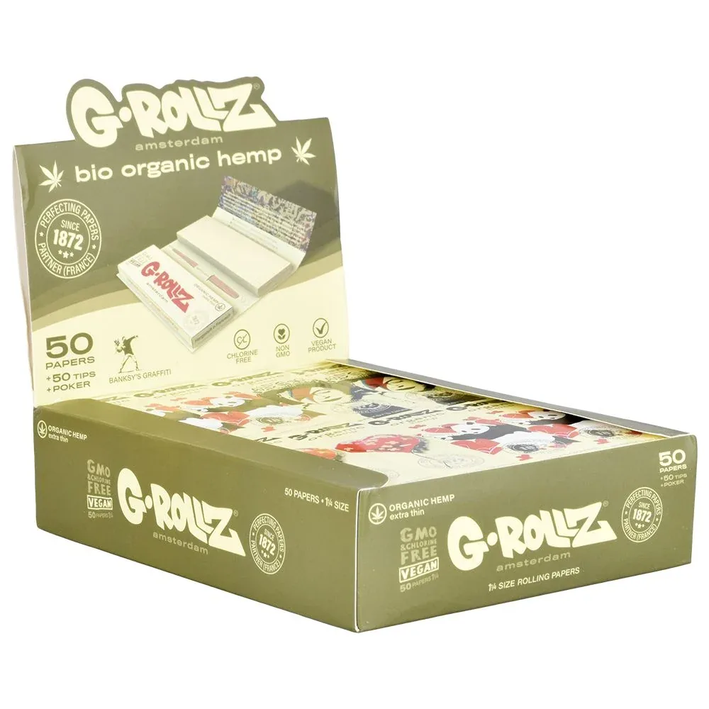 G-ROLLZ x Banksy's Graffiti Papers + Tips | 50pc | 1 1/4 | 24pk - Image 2