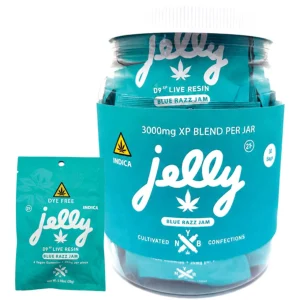 Jelly XP D9 Live Resin Blend Gummies Jar 3000MG