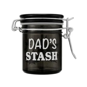 Airtight Glass Dad's Stash Storage Jar