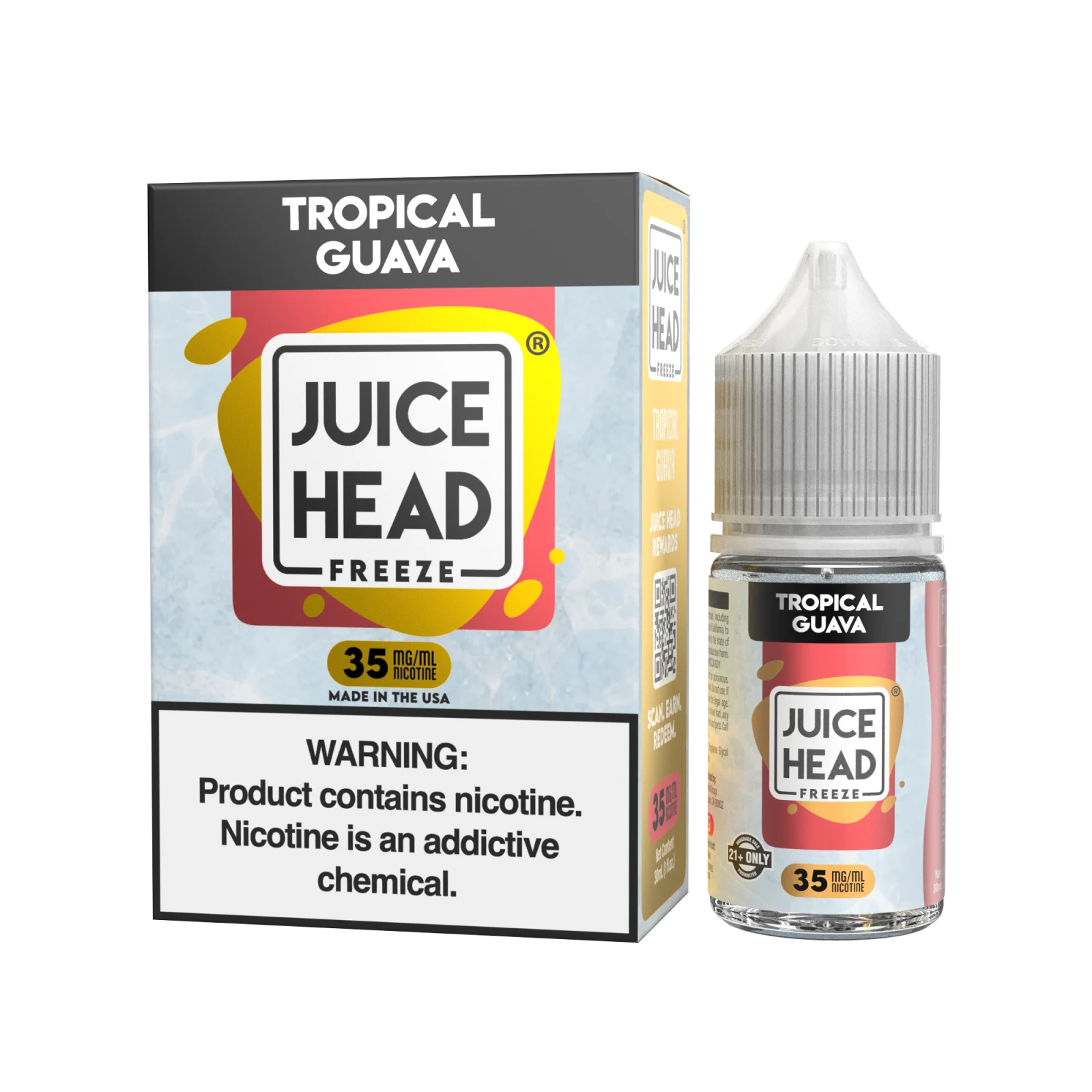 Juice Head Freeze Salt Tropical Guava eJuice
