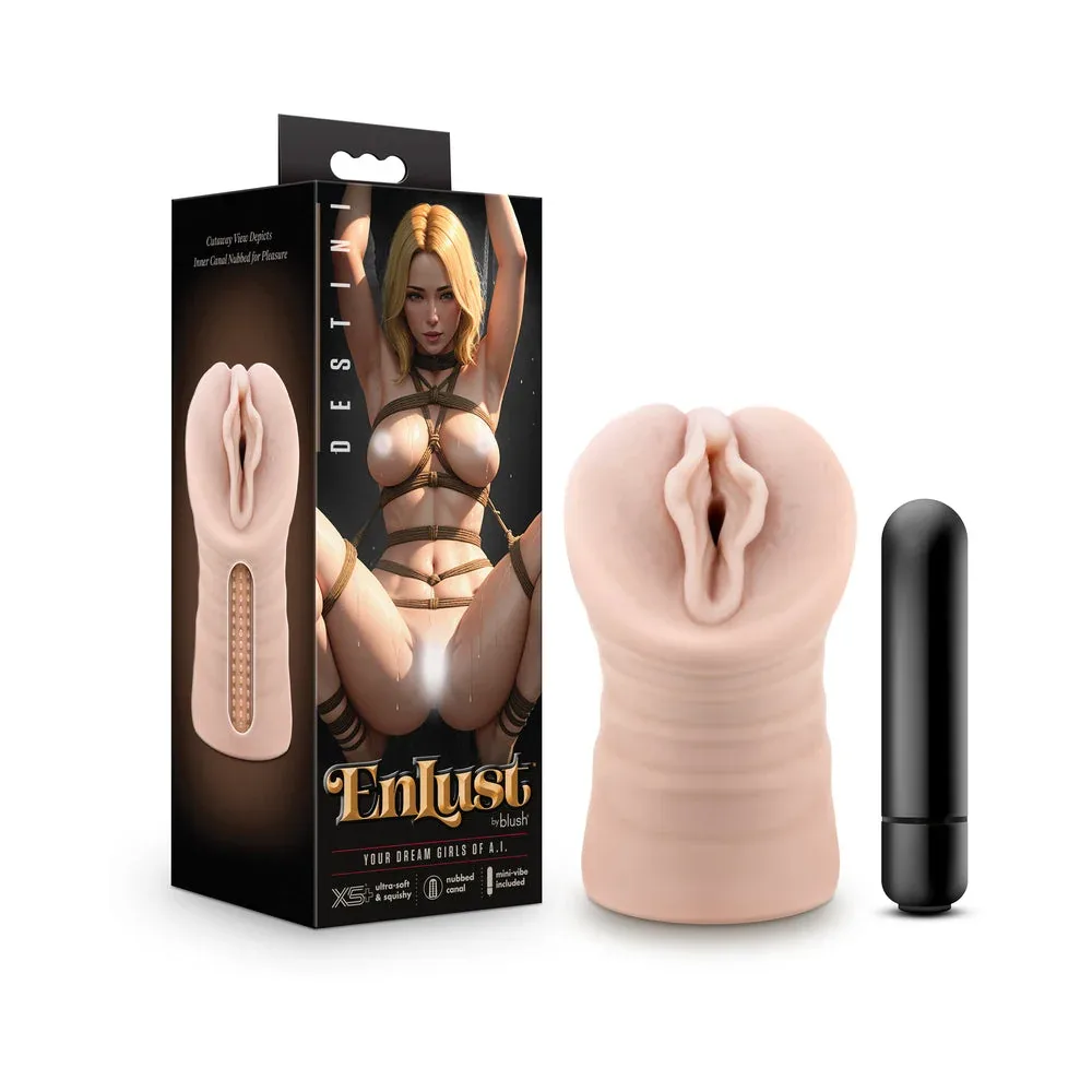 EnLust Destini Vibrating Stroker Beige - Image 2