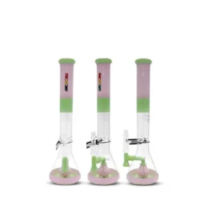 ROOR® TECH FIXED STRAIGHT TUBE TANGIE & MINT WATERPIPE 18” - 18STFP